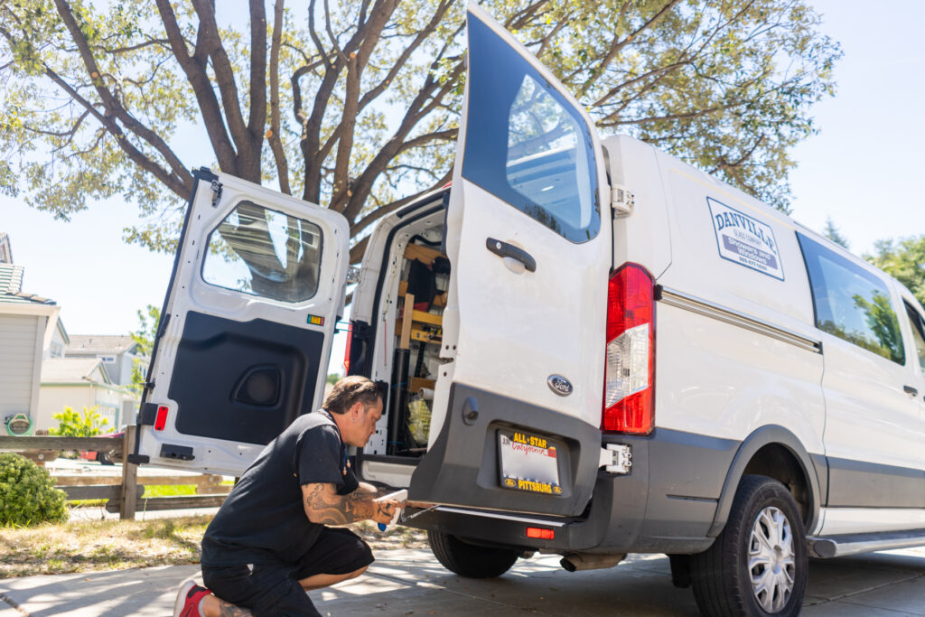 Danville Glass Company Van Work